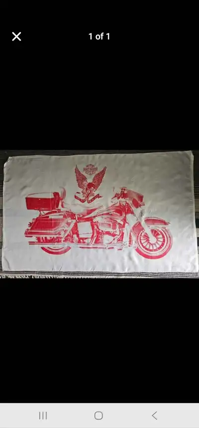 Classic '80s Harley wall banner. Hung in my father's man cave since I was a Kid. $110.00 Firm Can sh...