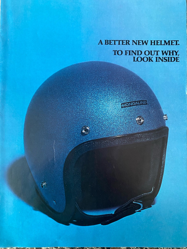 1972 Hondaline Helmet XLarge 4 Pg Original Ad in Arts & Collectibles in North Bay - Image 2