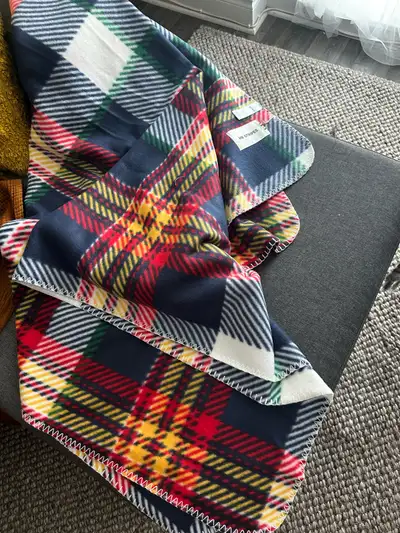 Varsity Tartan Polar Fleece Throw 50x70. Bought directly from Hudson Bay. Brand new. 100% authentic....