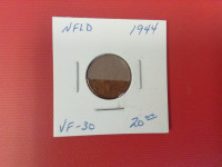 1944 Newfoundland One Cent Coin