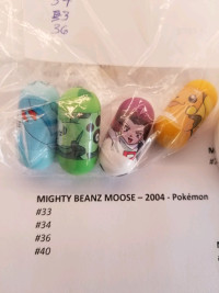2004 Pokemon Mighty Beanz Moose $5 ea.