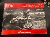 2011 Honda CRF owners manual