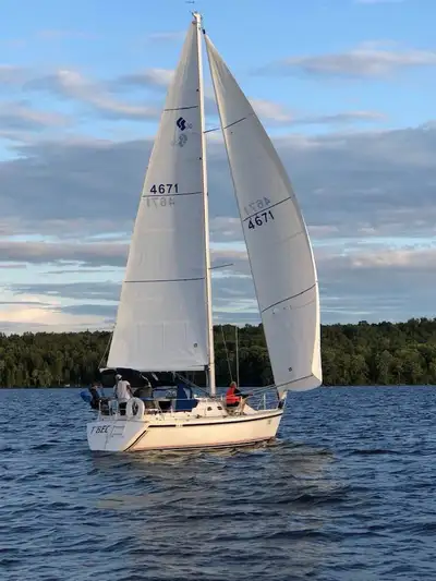 Newer sails : main / 150 genoa / lite 150 myler / spinnaker Newer Harken furling system. Newer foldi...