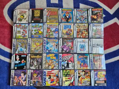 ADVANCE WARS 130$ BACKYARD FOOTBALL BRAND NEW 25$ CENTIPEDE (COLOR) 40$ CLASSIC NES SERIES PACMAN 40...