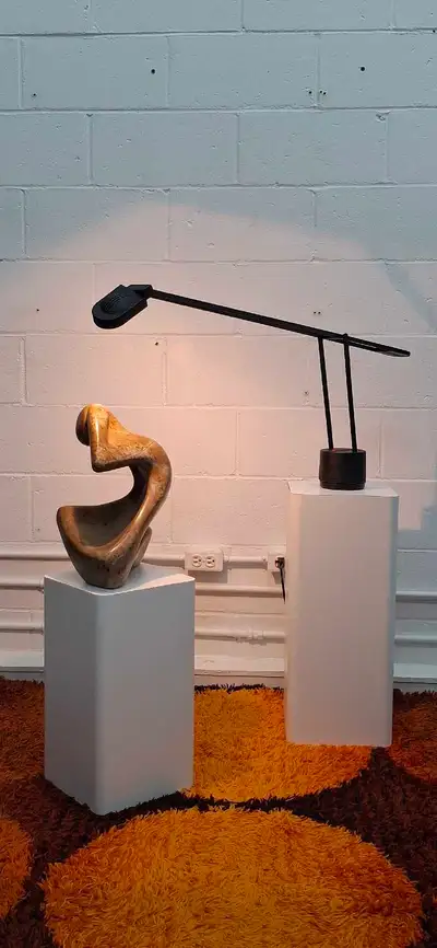Vintage post-modern italian halogen table lamp , View more