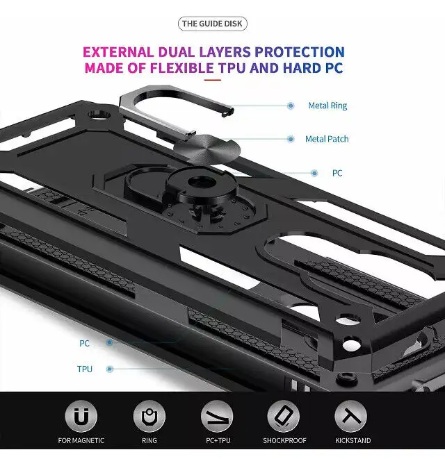Leyi Shock Motorola Moto G9/E7 Plus Play Case 2 Tempered Glass in Other in London - Image 6