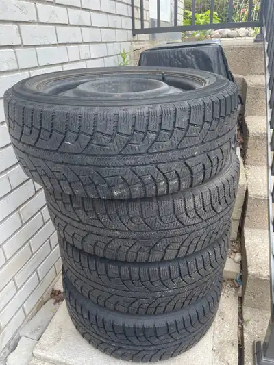 Toyota Matrix winter tires with rims Only used through two winters Great amount of tread left Great...