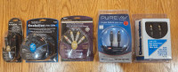 Set of five new audio video gold plated cables