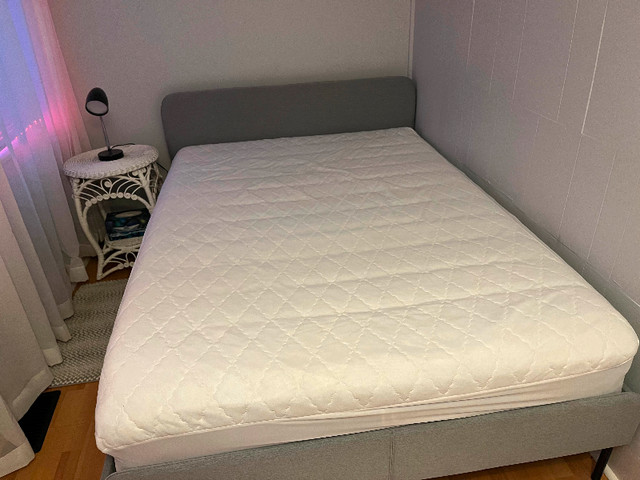 Double Bed with Mattress and side table in Beds & Mattresses in Saint John - Image 2