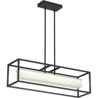 Artika Baldwin LED Pendant Light - Matte Black. Brand new in a box. Designed with a textured plastic...