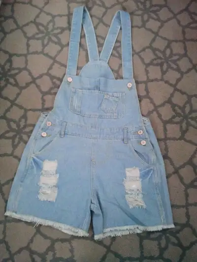 BRAND NEW WOMAN'S DENIM DISTRESSED OVERALLS  *ORILLIA**, View more