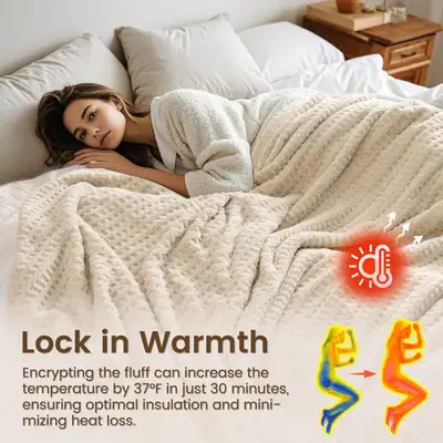 David's Home Ultra Soft Fleece Blanket King Size for Bed, Plush, View more