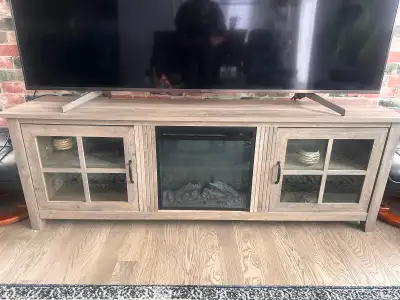 Tv stand with Fire Place, View more