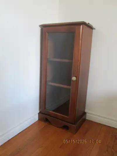 Solid Wood Glass Door Cabinet, View more