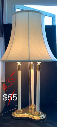 Three Candle Stick Table Lamp in excellent condition.  See pics