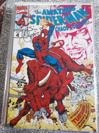 THE AMAZING SPIDERMAN CHAOS IN CALGARY #4 AUTOGRAPHED COMIC