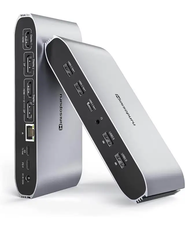 USB-C Docking Station – Triple 4K Display in Cables & Connectors in Hamilton - Image 2