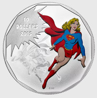 2015 Canada: ½ oz Silver, $10 Supergirl - Unity, DC Comics™