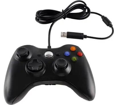 no box. Just controller. Joypad for Microsoft Xbox 360/Slim & Windows PC (Black)