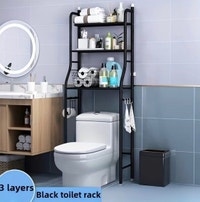 Metal Bathroom shelve, 3-Shelf Over Toilet Rack for Bath Essenti Mississauga / Peel Region Toronto (GTA) Preview