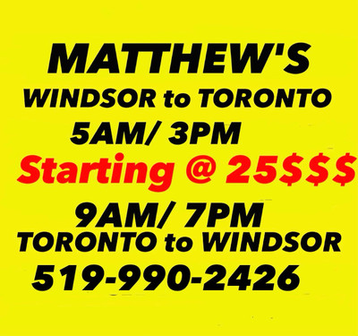 ☎️☎️☎️☎️5am and 3pm DAILY WINDSOR ↔️ TORONTO EVERY DAY 