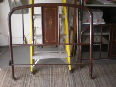 1940's Simmons Limited Steel Double Bed, View more