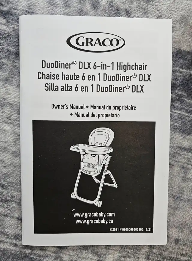 Graco DuoDiner DLX 6-in-1 Highchair & Booster Seat in Feeding & High Chairs in Mississauga / Peel Region - Image 3