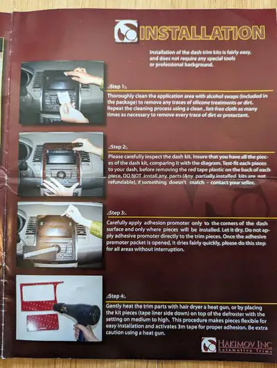 Enhance your Volkswagen Jetta's interior with this stylish wood grain trim kit! This new Hakimov Inc...