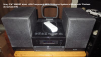 Sony CMT-BX5BT Micro HiFi Component MP3 CD Stereo System w/ Blue