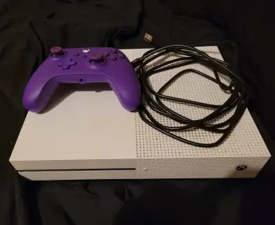 Xbox One S with Power A licensed controller, View more