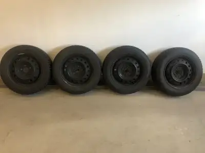 Set of 4 winter tires, 205 / 65 / R16 Universal rims, lug pattern 5x114.3 $500 OBO