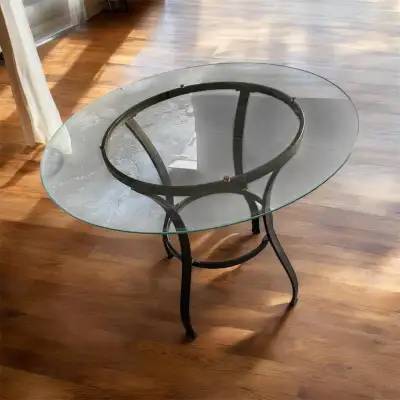 Glass Top Dining Table / Side Table, View more