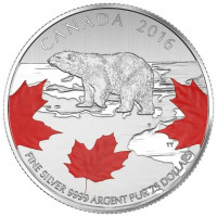 Canadian $25 for $25 True North/Polar Bear Fine Silver Coin