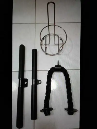 Attachments for cable machine with free item - $50 total for all, View more
