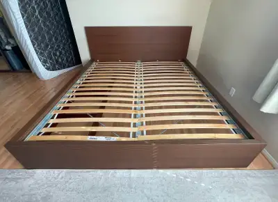 Ikea Malm King Bed + 4 Storage Drawers - Delivery Option - $370!, View more