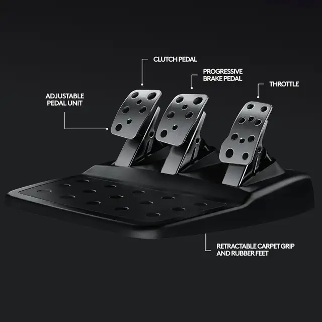 Logitech G29 Driving Force Racing Wheel and Floor Pedals in PC Games in City of Montréal - Image 8