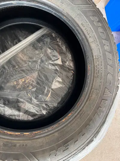 4 winter tires. Goodyear Nordic. 225/65R17
