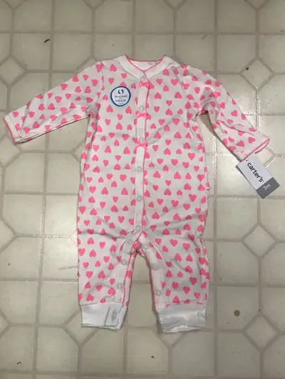 NEW Carters baby girls 3 and 6 month outfits, View more