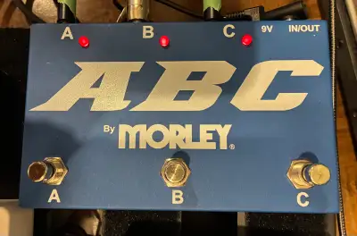 Morley ABC splitter/line selector guitar pedal, View more