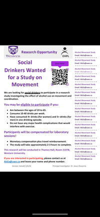 Looking for drinkers for a study 