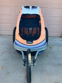 I deliver! Via Velo Bike Trailer Kids / Dog Seat Stroller
