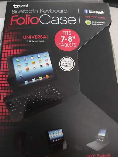 Tzumi Bluetooth Keyboard Folio Case, View more