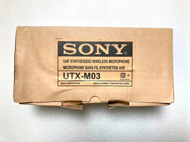 Sony UTX-M03/14 Uni-Directional Wireless Handheld Mic in Performance & DJ Equipment in City of Toronto - Image 3
