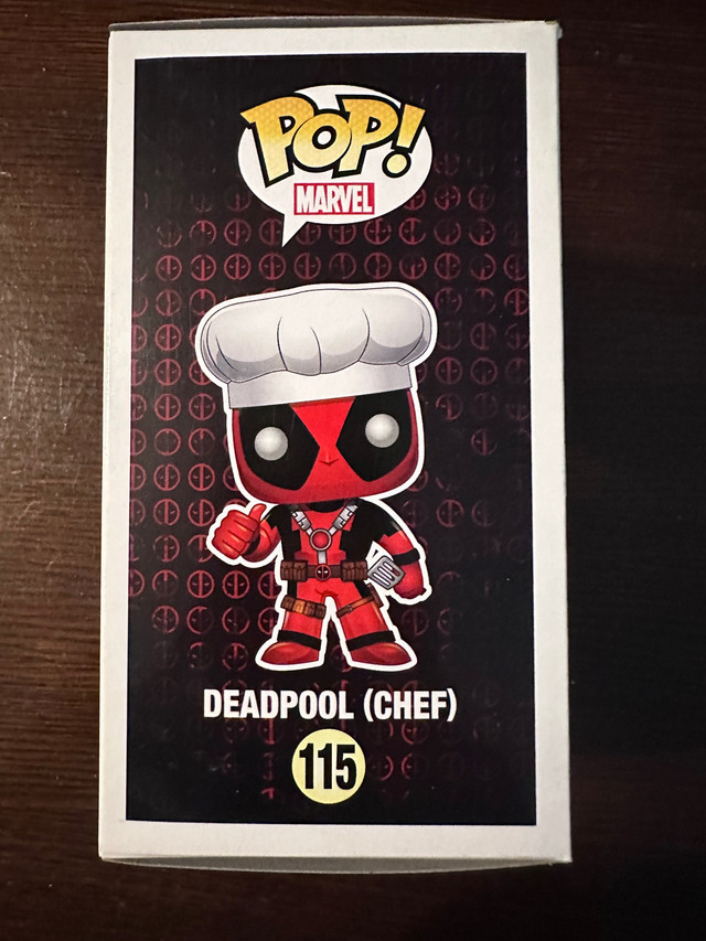 Funko Pop Marvel #115 - Chef Deadpool 2016 NYCC Exc in Toys & Games in Mississauga / Peel Region - Image 4