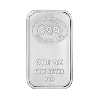 Bar en argent lingot/silver bullion JBR  1 oz .999