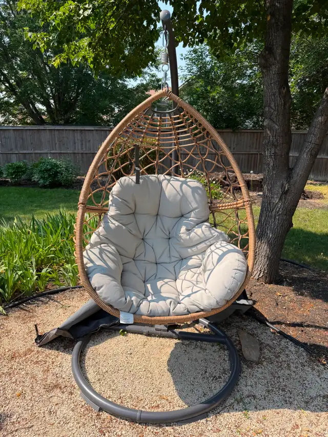 CANVAS Sydney Outdoor Egg Swing Chair with Stand and Cover