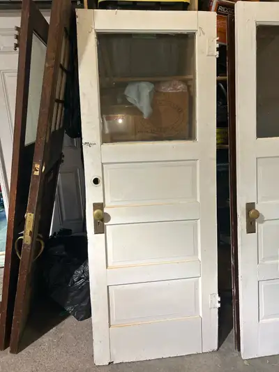 vintage wood exterior door, View more