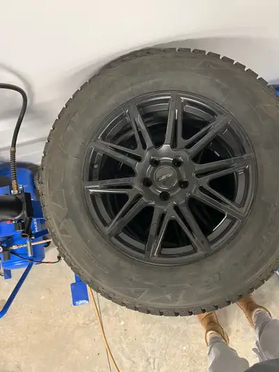 Fast switch wheels wrapped in blizzaks with sensors. Came off 2022 explorer ST. Can include matching...