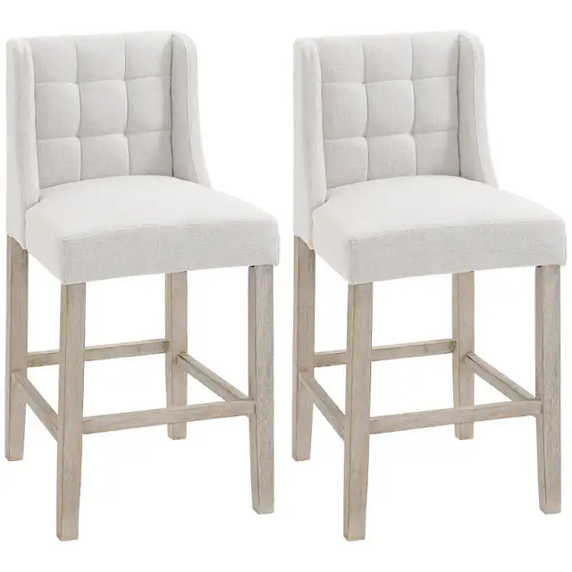 Modern Counter Bar Stool Tufted Upholstered Counter Chair for in Chairs & Recliners in Markham / York Region - Image 11