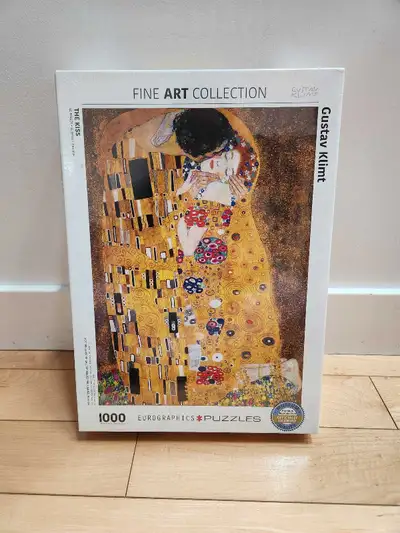 Brand New Eurographics Gustav Klimt The Kiss 1000-Piece Puzzle, View more